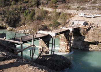 Solemnitet në prag të përfundimit të punimeve në ndërtimin e urës në fshatin Dobrçin-Cemi-Selishtit