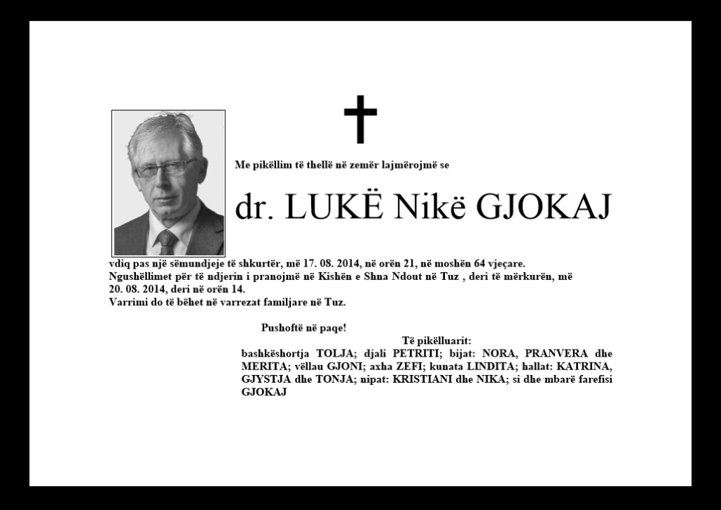 dr.Luke Gjokaj fl