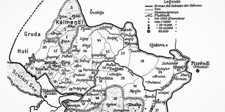 Përcaktimi i kufirit në mes Malit të Zi dhe Shqipërisë në vitin 1914
