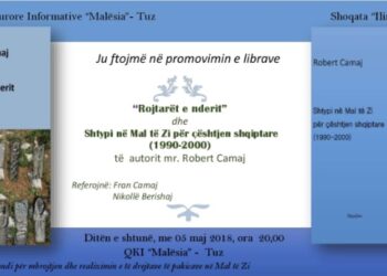 Njoftim: Promovimi i librave “Rojtarët e nderit” dhe Shtypi në Mal të Zi për çështjen shqipëtare (1990-2000)” të  autorit Robert Camaj