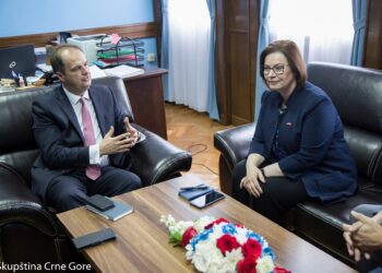 Genci Nimanbegu takon ambasadoren e SHBA-ve në MZ, SHS Judy Rising Reinke