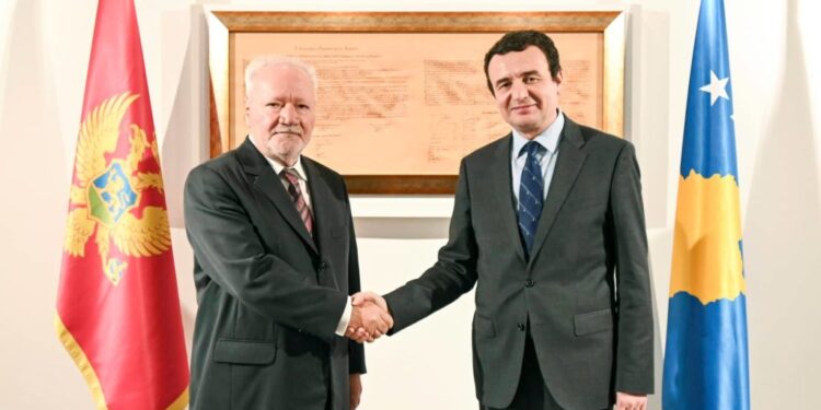 Albin Kurti, takohet me ambasadorin  e Malit të Zi në Kosovë, Ferhat Dinosha