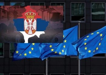 BE i reagon Vuçiqit pas publikimit të hartës së Kosovës të mbuluar me flamurin serb