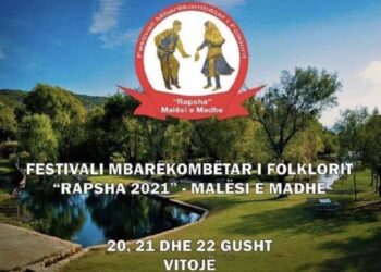 Njoftim: Shtyhet festivali mbarëkombëtar i folklorit “Rapsha 2021”