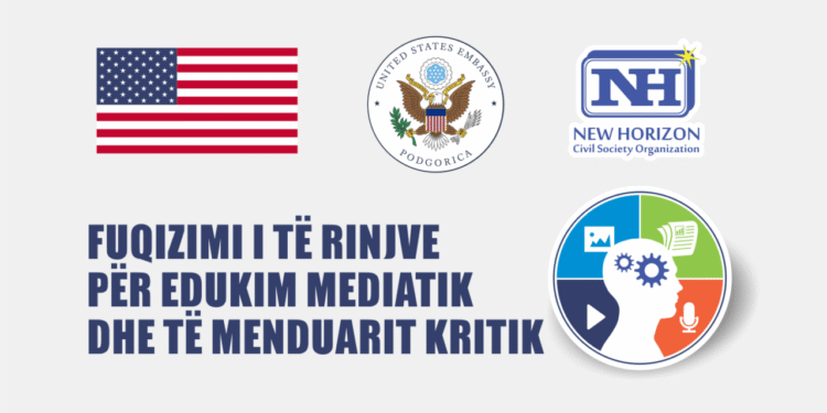 Edukimi mediatik dhe të menduarit kritik – Projekt trajnues për të rinjtë nga Ulqini dhe Tuzi