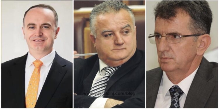 Zenka në klubin e deputetëve shqiptarë, bashkë me Gjeloshaj dhe Camaj