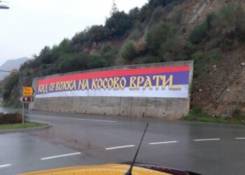 “Kur ushtria të kthehet në Kosovë”, grafiti provokues edhe në Budva