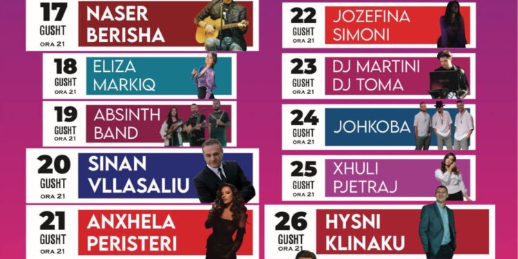 “Pazari i Verës” nga 17 deri më 27 gusht, muzikë çdo natë në sheshin e ri në Tuz