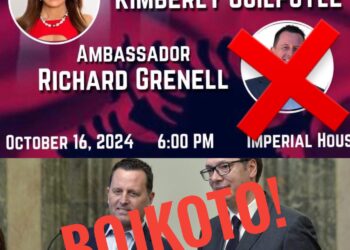 Bojkoto mbrëmjen ku mysafir nderi është diplomati pro-serb Richard Grenell