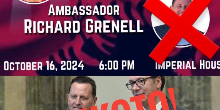 Bojkoto mbrëmjen ku mysafir nderi është diplomati pro-serb Richard Grenell