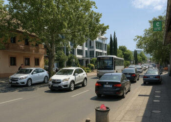 Qyteza e Tuzit: Problematika e trafikut për shkak të rrugës ndërkombëtare që kalon nëpër rrugën kryesore