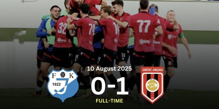 KF Deçiqi fiton 0:1 ndaj FK Jedinstvo