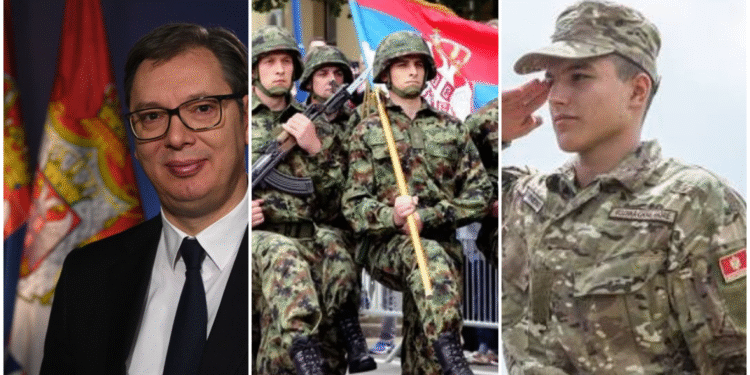 Edhe Ushtria e Malit të Zi në paradën e Vuçiqit