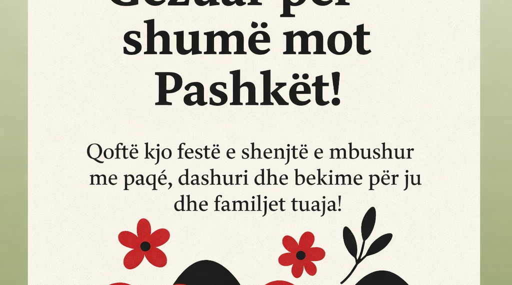 Gëzuar për shumë mot Pashkët!