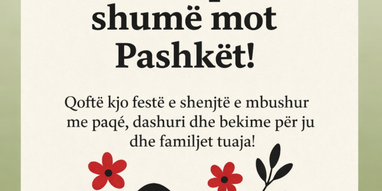 Gëzuar për shumë mot Pashkët!